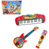3-in-1 set: electronic piano, 37 keys, guitar, microphone
