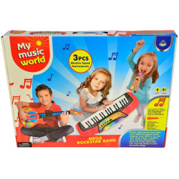 Souprava 3 v 1  elektronické piáno, 37 kláves, kytara, mikrofon