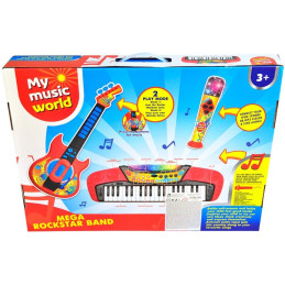 Souprava 3 v 1  elektronické piáno, 37 kláves, kytara, mikrofon