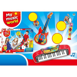 Souprava 3 v 1  elektronické piáno, 37 kláves, kytara, mikrofon