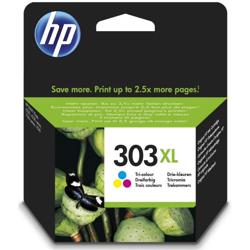 HP 303XL High Yield Tri-color originální Ink Cartridge