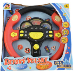 MaDe zvukový volant červená slovenský mluvící