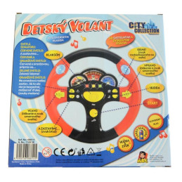 MaDe zvukový volant červená slovenský mluvící