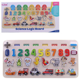 Naučné puzzle, čísla, zvířáta