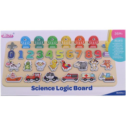 Naučné puzzle, čísla, zvířáta