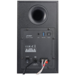 POŠKOZENÝ OBAL - FENDA F&D repro R23BT/ 2.0/ 40W/ dřevěné/ BT/ Optický/ USB vstup/ dálkové ovládání/ černé