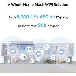 TP-Link Mercusys Halo H37BE(2-pack) WiFi systém, WiFi 7, BE6500, 2x 2,5GWAN/LAN, 1x GWAN/GLAN, 2ks v balení