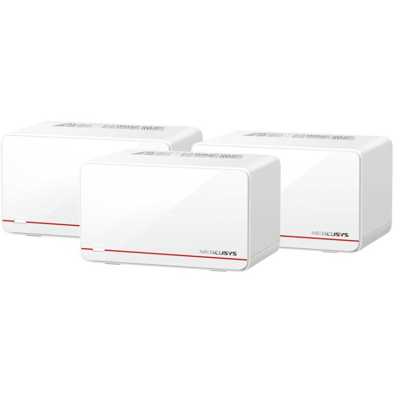 TP-Link Mercusys Halo H37BE(3-pack) WiFi systém, WiFi 7, BE6500, 2x 2,5GWAN/LAN, 1x GWAN/GLAN, 3ks v balení