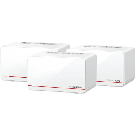 TP-Link Mercusys Halo H37BE(3-pack) WiFi systém, WiFi 7, BE6500, 2x 2,5GWAN/LAN, 1x GWAN/GLAN, 3ks v balení