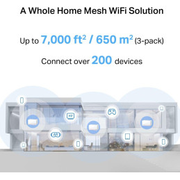 TP-Link Mercusys Halo H37BE(3-pack) WiFi systém, WiFi 7, BE6500, 2x 2,5GWAN/LAN, 1x GWAN/GLAN, 3ks v balení