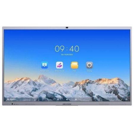 ROZBALENÉ - HIKVISION interaktivní dotykový panel 65", 4K,45points,Android 12 OTA to Android 13,8+128GB,8 MP camera, Goog...