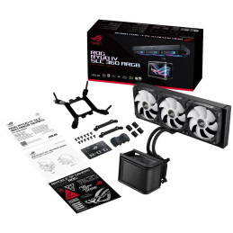 ASUS ROG Ryuo IV SLC 360 ARGB / vodní chlazení / 3x 120mm fan / AM4+AM5 / 1700,1851 / RGB podsvícení / LCD Displej