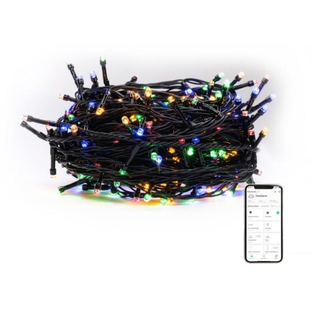 IMMAX NEO LITE SMART vánoční LED osvětlení - řetěz, 400ks diod WW+RGB, Wi-Fi, TUYA, 40m