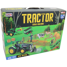 Traktor s farmou a příslušenstvím, 45 kusů