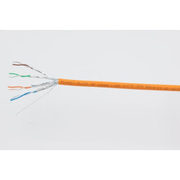 PLANET Elite kabel FTP, drát, Cat 6A, 4p, 500MHz, LS0H, stíněný každý pár, oranžový, balení 500m, B2ca-s1a,d1,a1