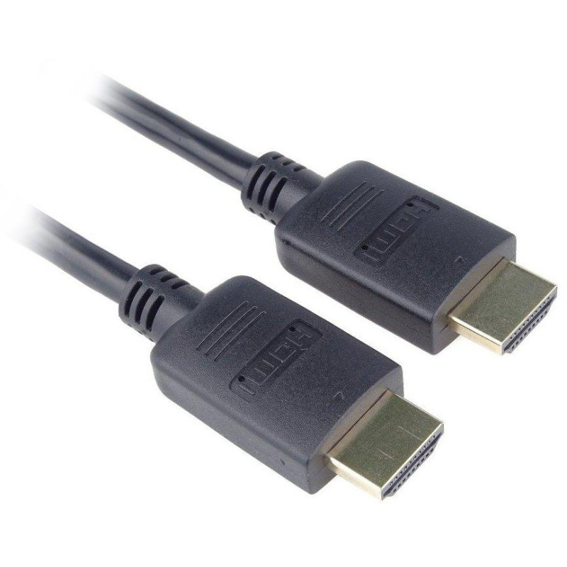 PremiumCord HDMI 2.0 High Speed + Ethernet Kabel / vergoldete Anschlüsse / 1m / schwarz