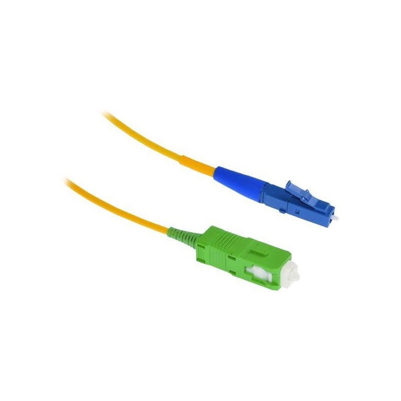 Złącze światłowodowe XtendLan LC-SC/APC 2m 9/125 simplex, G.652d ZWP, LS0H