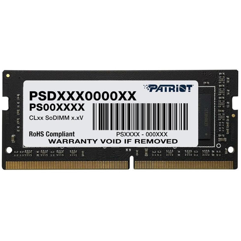 PATRIOT Signature 32GB DDR4 3200MHz / SO-DIMM / CL22 / 1,2V