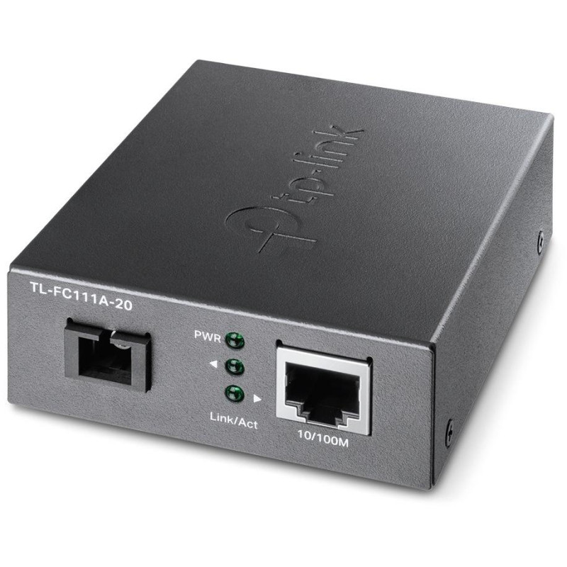 TP-Link TL-FC111A-20 WDM Medienkonverter 1x 10/100 Mbit/s RJ45/ 1x 100 Mbit/s SC/ Eth/Optik (Singlemode)