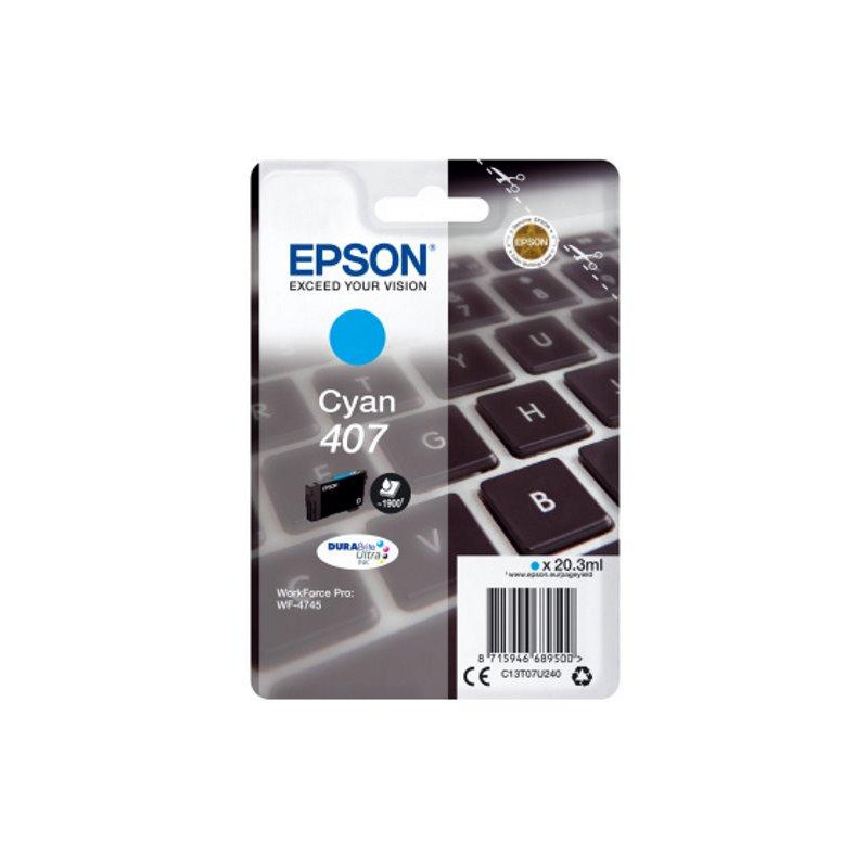 Epson inkoustová náplň/ C13T07U240/ WF-4745 Series Ink Cartridge L/ Cyan