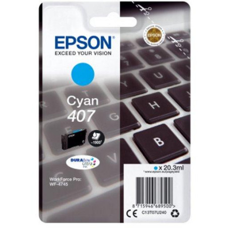 Epson ink cartridge/ C13T07U240/ WF-4745 Series Ink Cartridge L/ Cyan