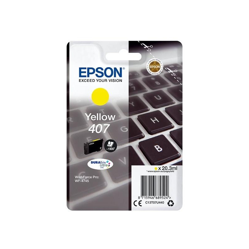 Epson Tintenpatrone/ C13T07U440/ WF-4745 Series Tintenpatrone L/ Gelb