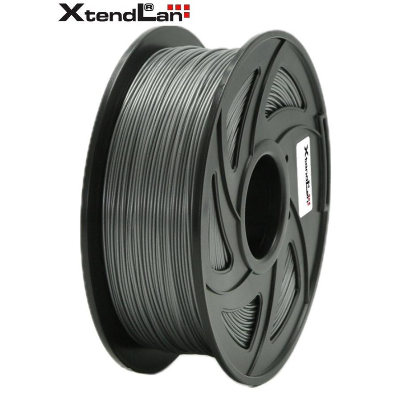 XtendLAN PLA filament 1,75mm šedý 1kg