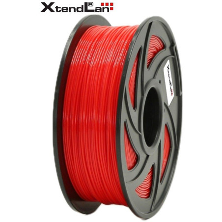 XtendLAN PLA filament 1,75mm zářivě červený  1kg