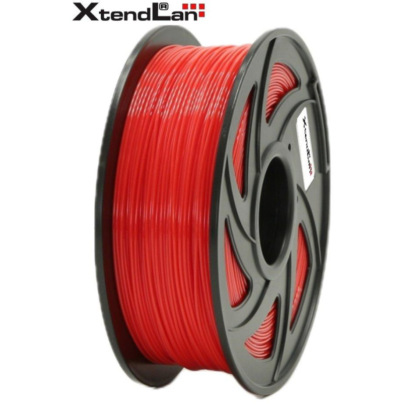 XtendLAN PLA filament 1,75mm šarlatově červený 1kg