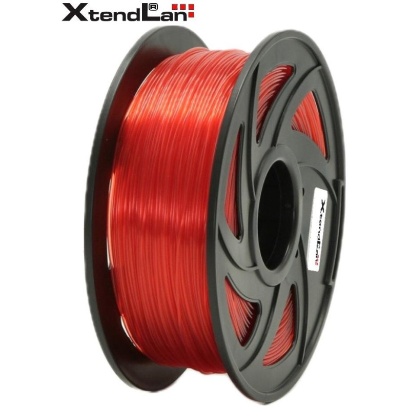 XtendLAN PLA filament 1,75mm priehľadný oranžový 1kg