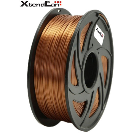 XtendLAN PLA filament 1.75mm brick brown 1kg