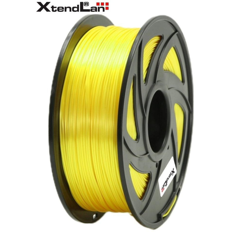 XtendLAN PLA filament 1,75mm lesklý žltý 1kg