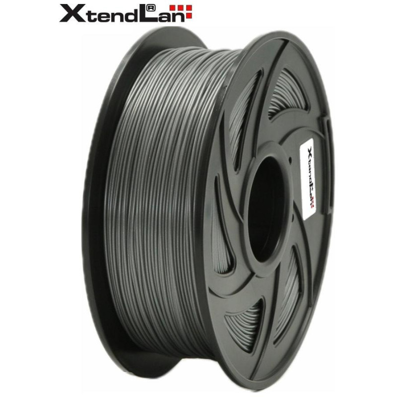 XtendLAN PETG filament 1,75mm strieborný 1kg