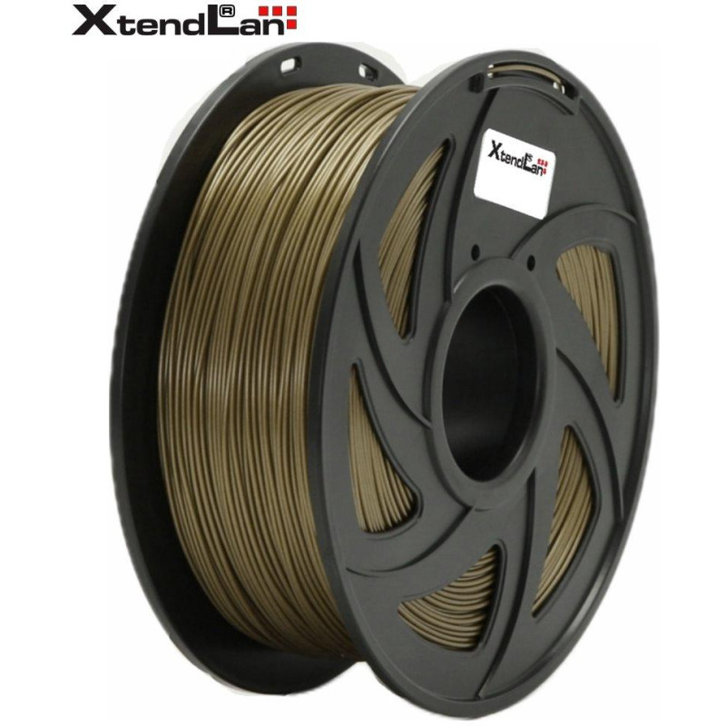 XtendLAN PETG filament 1.75mm bronze color 1kg