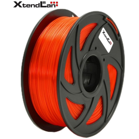 XtendLAN PETG filament 1,75mm průhledný oranžový 1kg