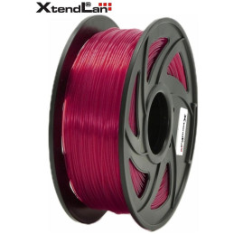 XtendLAN PETG filament 1.75mm transparent red 1kg
