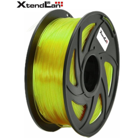 XtendLAN PETG filament 1,75mm průhledný žlutý 1kg