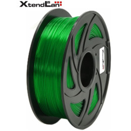 XtendLAN PETG filament 1.75mm transparent green 1kg