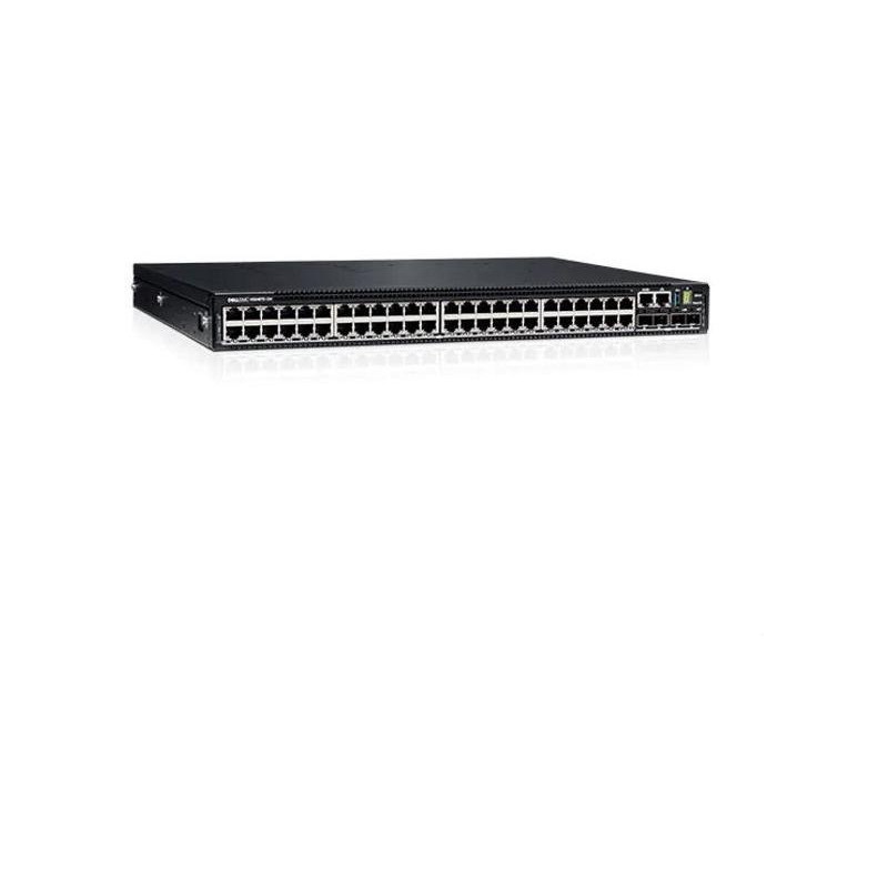 DELL Networking N3248TE/ 48 x 1GbE, 4 x 10Gb SFP+, 2x 100Gb QSFP28/ 32GB/ 1xAC PSU IO/PS OS10