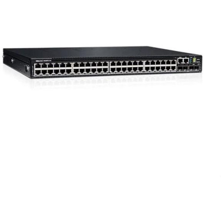DELL Networking N3248TE/ 48 x 1GbE, 4 x 10Gb SFP+, 2x 100Gb QSFP28/ 32GB/ 1xAC PSU IO/PS OS10