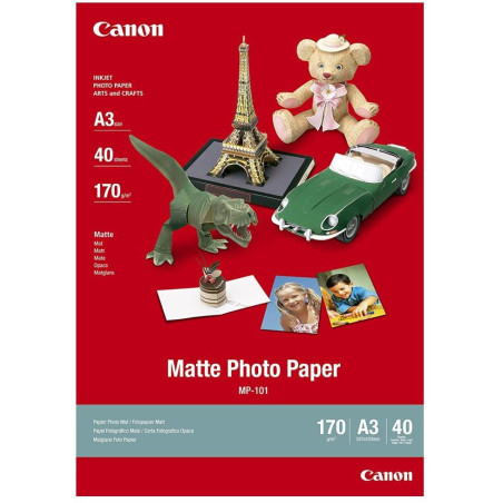 Canon fotopapír MP-101 - A3 - 170g/m2, matný, 40ks