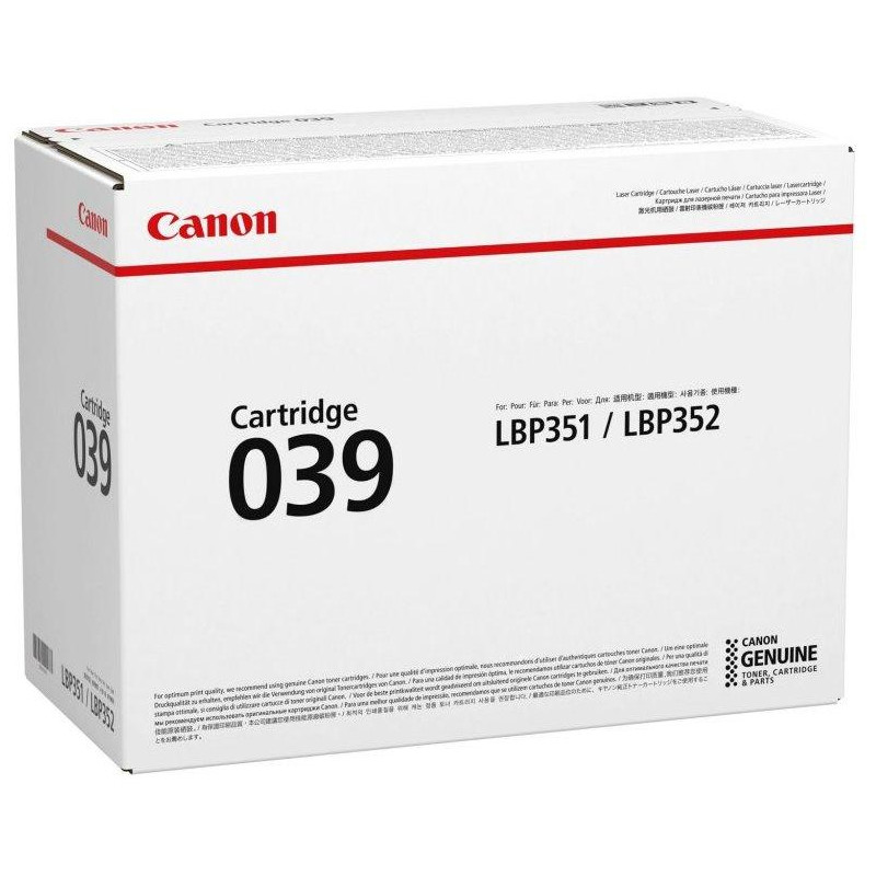 Canon original toner CRG-039 Black, for LBP351dn,352dn,i-SENSYS LBP351x