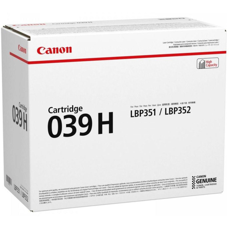 Canon original toner CRG-039H Black for LBP351dn, LBP351x, LBP352dn
