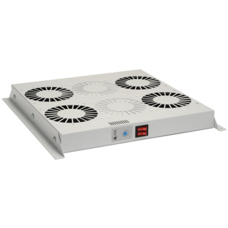 Solarix ventilation unit, universal 4 fans with thermostat, RAL7035, ceiling and floor, VJ-R4