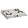 Solarix ventilation unit, universal 4 fans with thermostat, RAL7035, ceiling and floor, VJ-R4