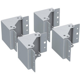 Solarix universal set of pedestal corners, height 100mm, incl. mounting kit, RAL7035