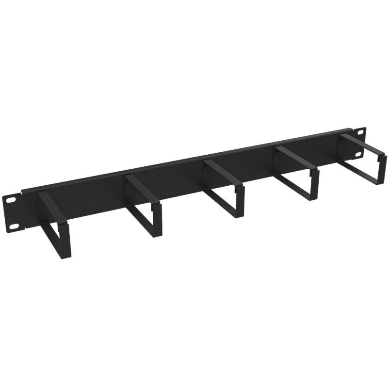 Solarix vyväzovací panel 19" 1U BK oceľový VP-08-1-00-B