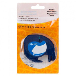 PRINTLINE compatible tape with DYMO 91224, 12mm, 4m, black print/green. p, LetraTag, plastic.