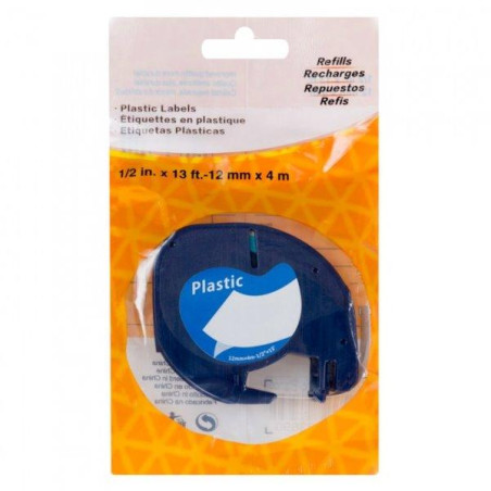 PRINTLINE compatible tape with DYMO 91224, 12mm, 4m, black print/green. p, LetraTag, plastic.