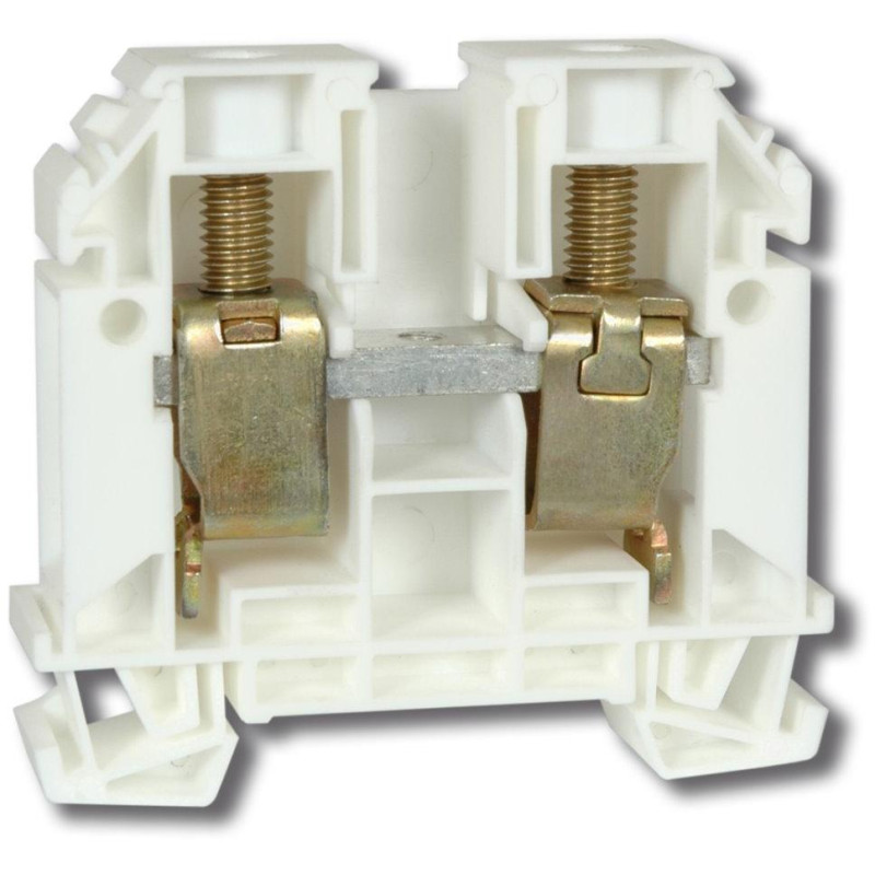 Solarmi RSA 35 A DIN rail terminal block, white